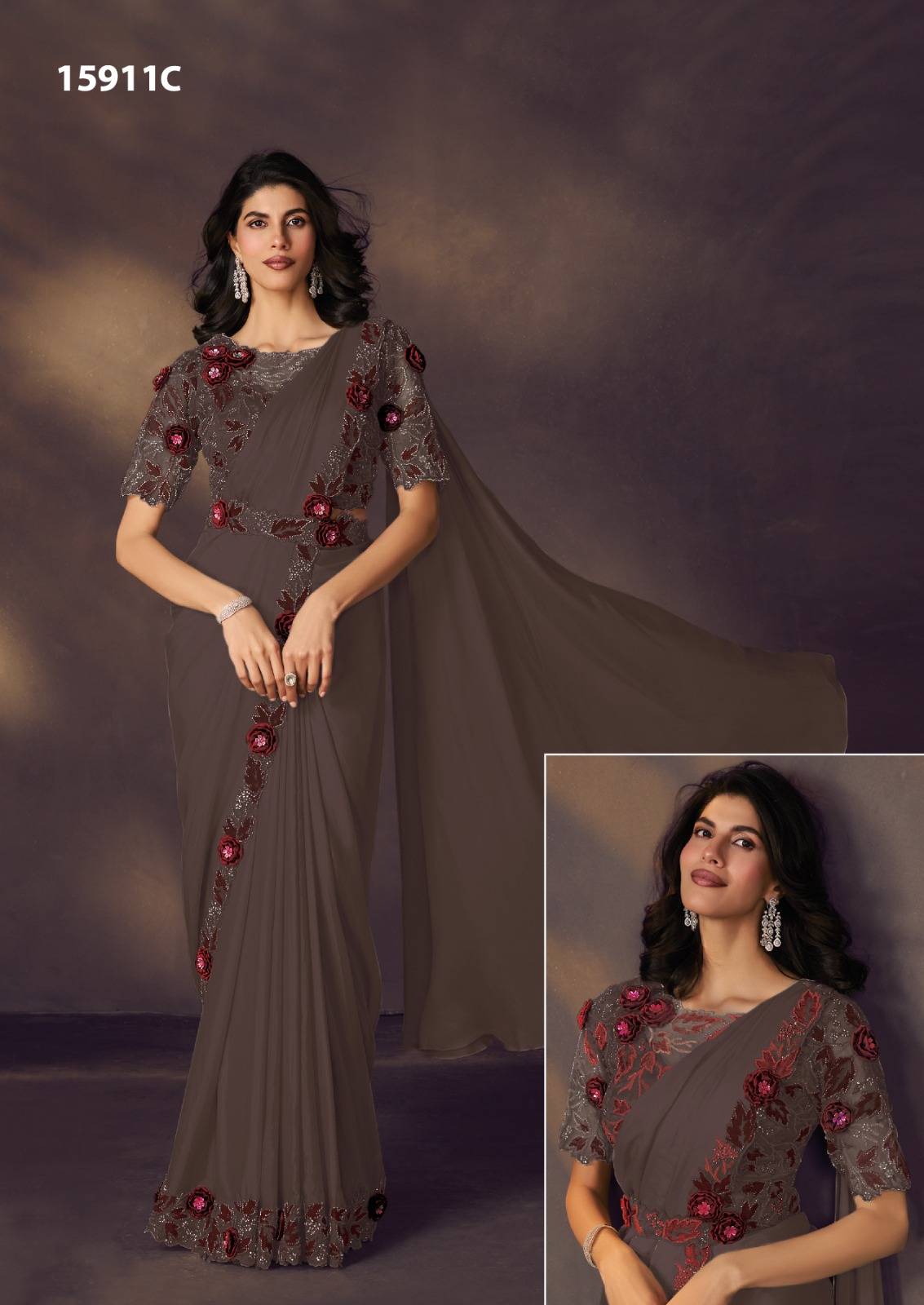 MOHMANTHAN ODYSSEY 15900 by Mahotsav 15907 to 15920 Series Indian Traditional Wear & Occasional Stitched Sarees At Wholesale Price